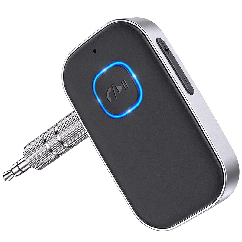 Bluetooth 5.0 Receiver For Car,Noise Cancelling Bluetooth AUX Adapter,Bluetooth Music Receiver For Home Stereo