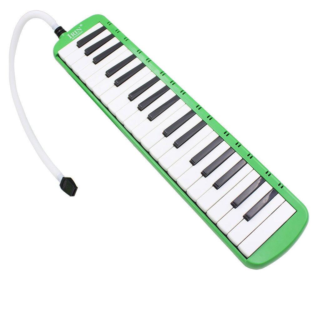 37 Piano Keys Melodica Musical Instrument with Carrying Bag for Students Beginners Kids &T8: Green