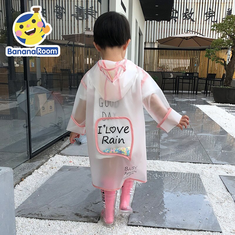 Waterproof Nylon Raincoat Jacket Kids Plastic Raincoat Kids Boys Lightweight Outdoor Capa De Chuva Infantil Rain Gear JJ60YY
