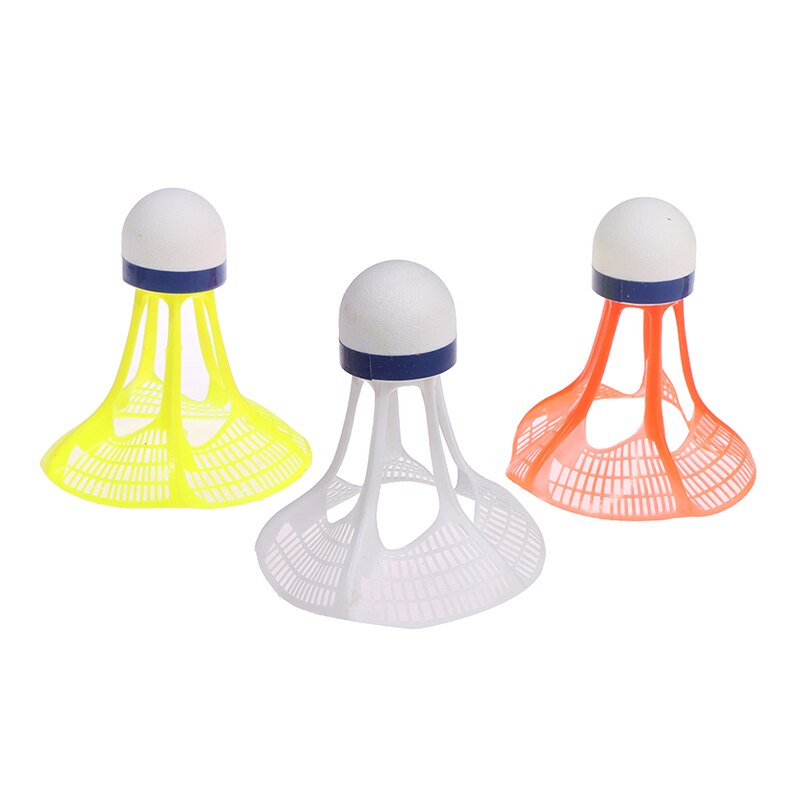 Original airshuttle utomhus badminton airshuttle plastboll nylon fjäderboll boll stabil motstånd 3 st / förpackning: Mu