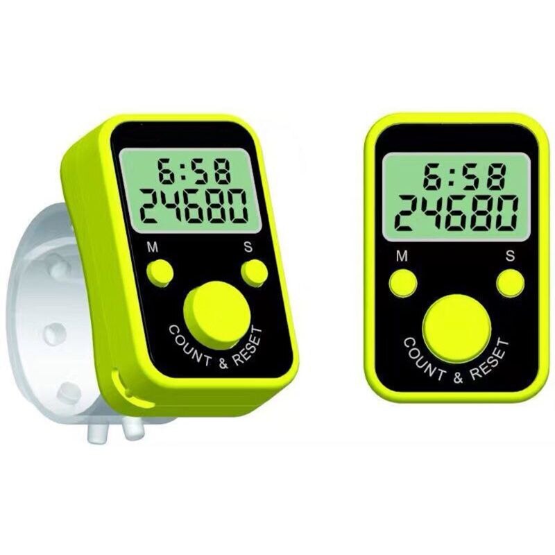 Contatore di conteggio elettronico a dito digitale a cifre digitali LCD per golf, scuola e macchiare volta squillare registro di canto cucito a maglia