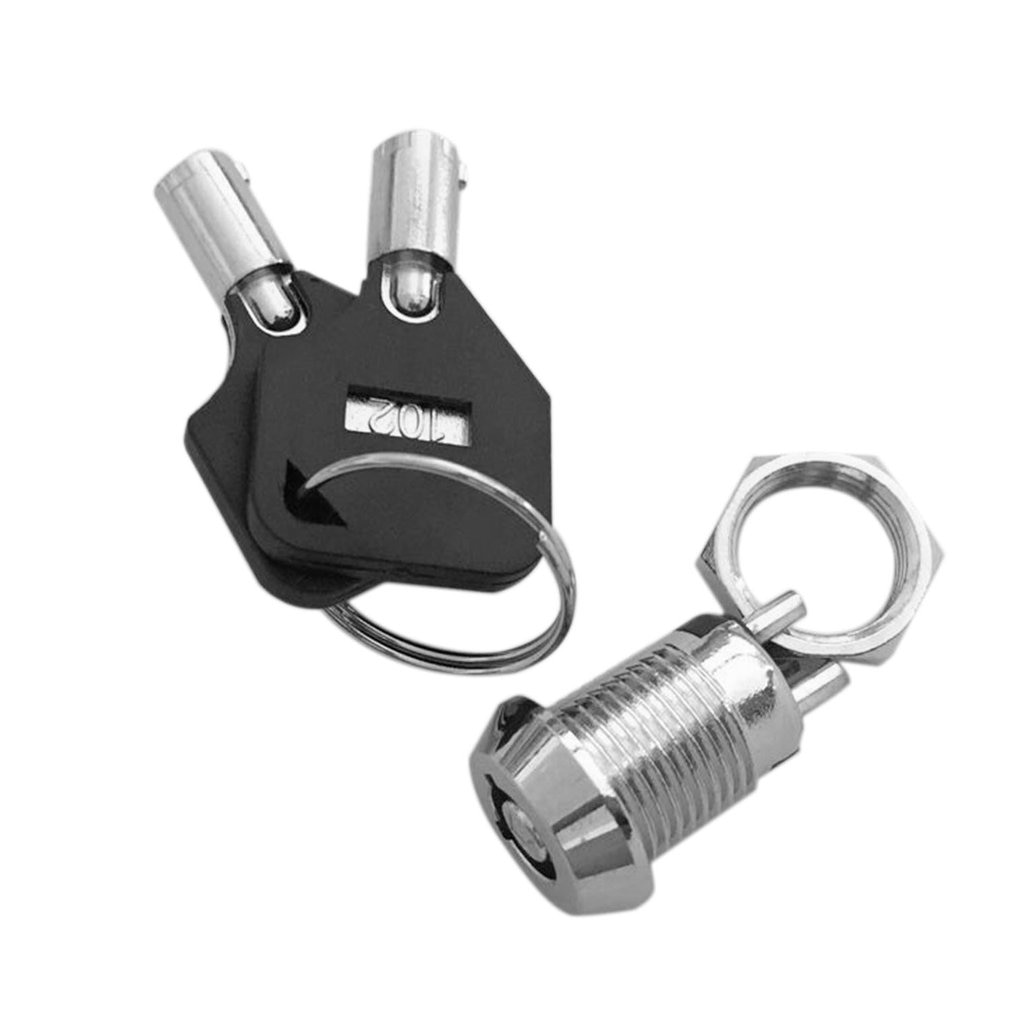 Key Security Vat Schakelaar Spst On-Off 2 Positie Gemeenschappelijke 2 Sleutels Lade Tubular Cam Lock Voor thuis Auto
