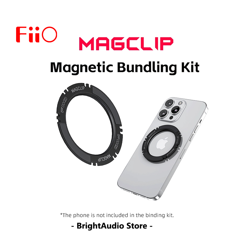 FiiO MagClip Magnetic Binding Kit Ultrastarke Nagnetic Attraction Ganzmetall für FIIO USB DAC Dongle KA17/KA13/KA5/UA4/Dawn Pro