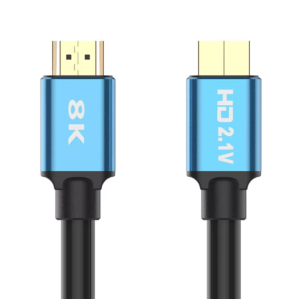 NNBILI câble vidéo de Surveillance de sécurité d'ingénierie haute vitesse 8K 60Hz 4K 120Hz HD 2.1 Version pour câble d'ordinateur portable PC: Black / 1,5m
