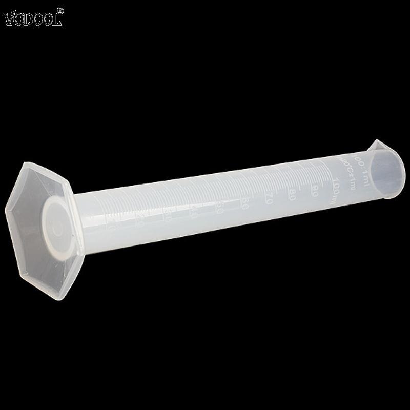 100Ml Meten Van Plastic Cilinder Afgestudeerd Cilinder Voor Laboratorium Test Buis Levert Chemie Gereedschap School Lab Supplies