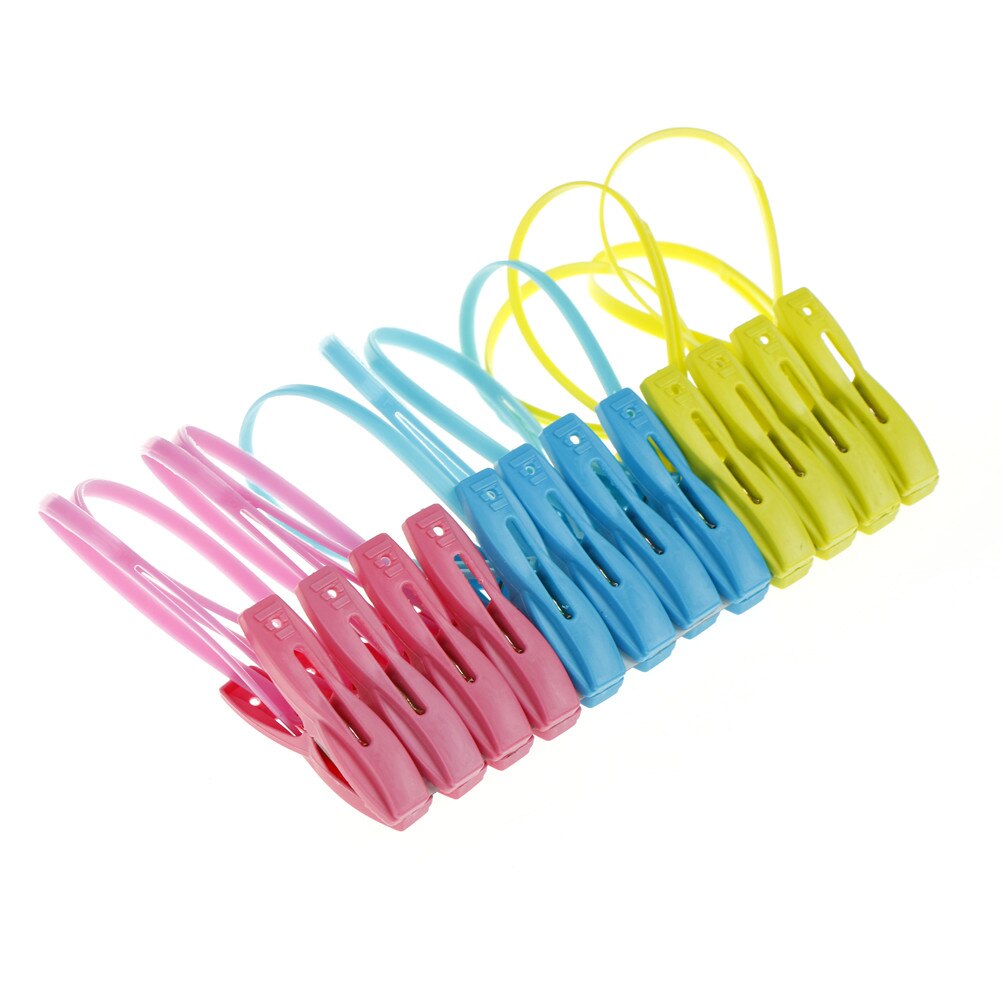 12pcs/lot Kitchen Tools Close Clip Sealer Clamp Food Bag Clips Household Food Storage Sealing Bag Clips Random