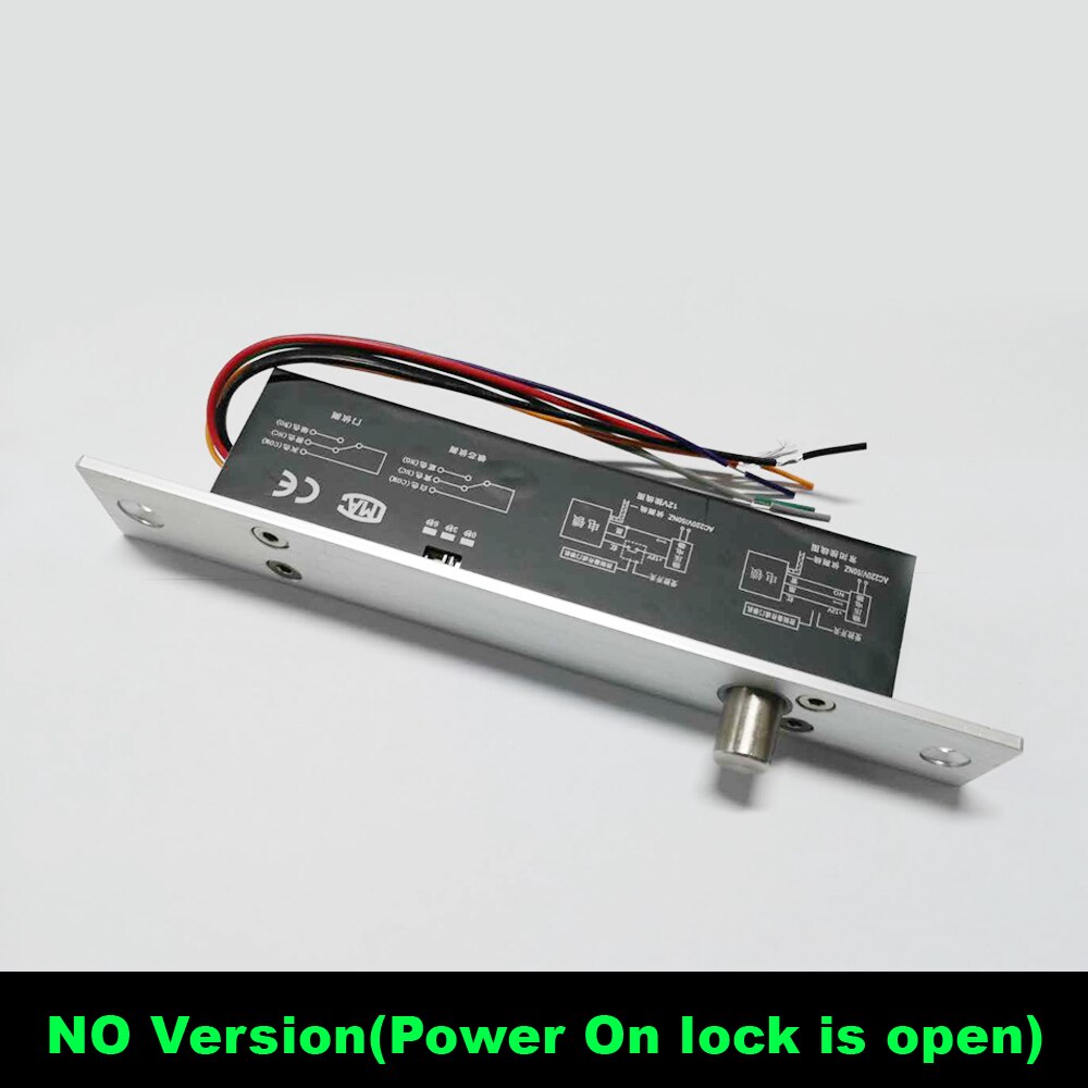 5/6 Wires Electric Lock Magnetic Output with Timer DC12V Mortise Door Lock Fail Safe fail Secure Bolt Mortise Door Lock NC/NO: Fail secure