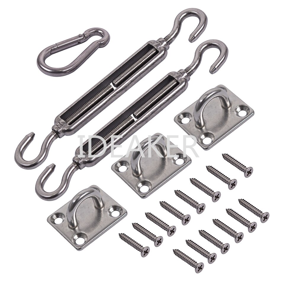 304 Stainless Steel 5 Inch Sunrise Installation Complete Hardware Kit