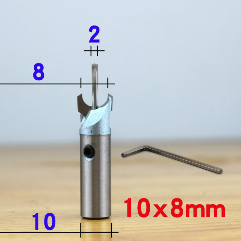 6mm-30mm Frees Frees Boeddha Kralen Ball Mes Houtbewerking Gereedschappen 10mm Schacht Houten Kralen boor Voor Fresas Para CNC: 10mm x 8mm