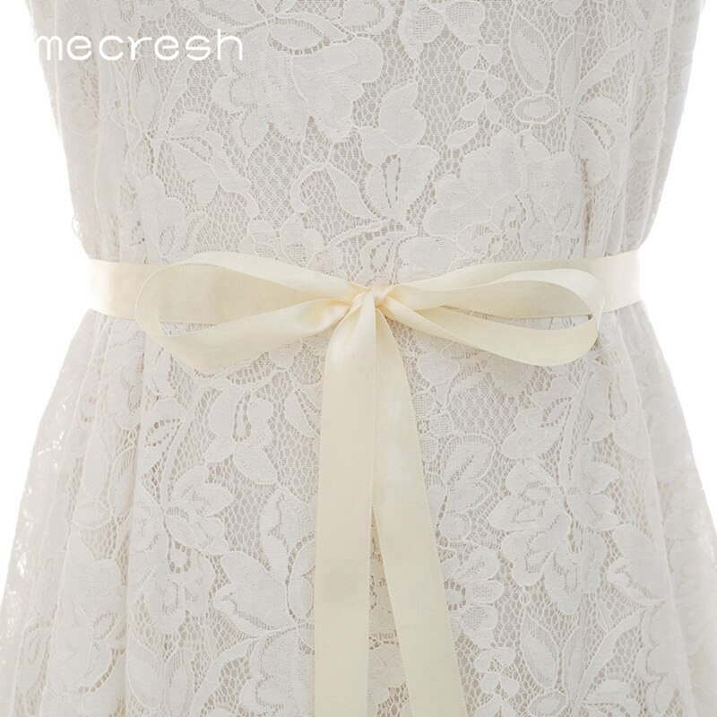 Mecresh-Cinturón de boda con diamantes de imitación para mujer, Color dorado, cinta con flores, hecho a mano, para novia, MYD034: Marfíl