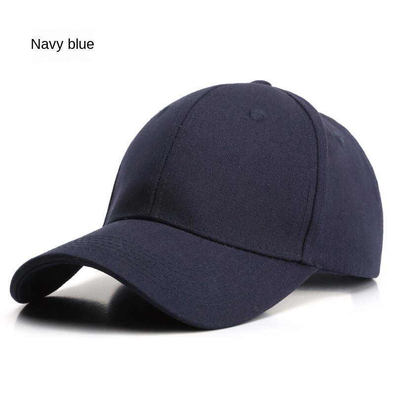 SLECKTON 100% Cotton Baseball Cap for Men and Women Simple Solid Color Hat: Navy Blue