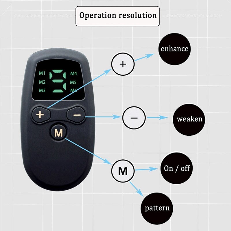 Electric Intelligent EMS Foot Massage Pulse Acupuncture Improve Blood Circulation Relieve Care