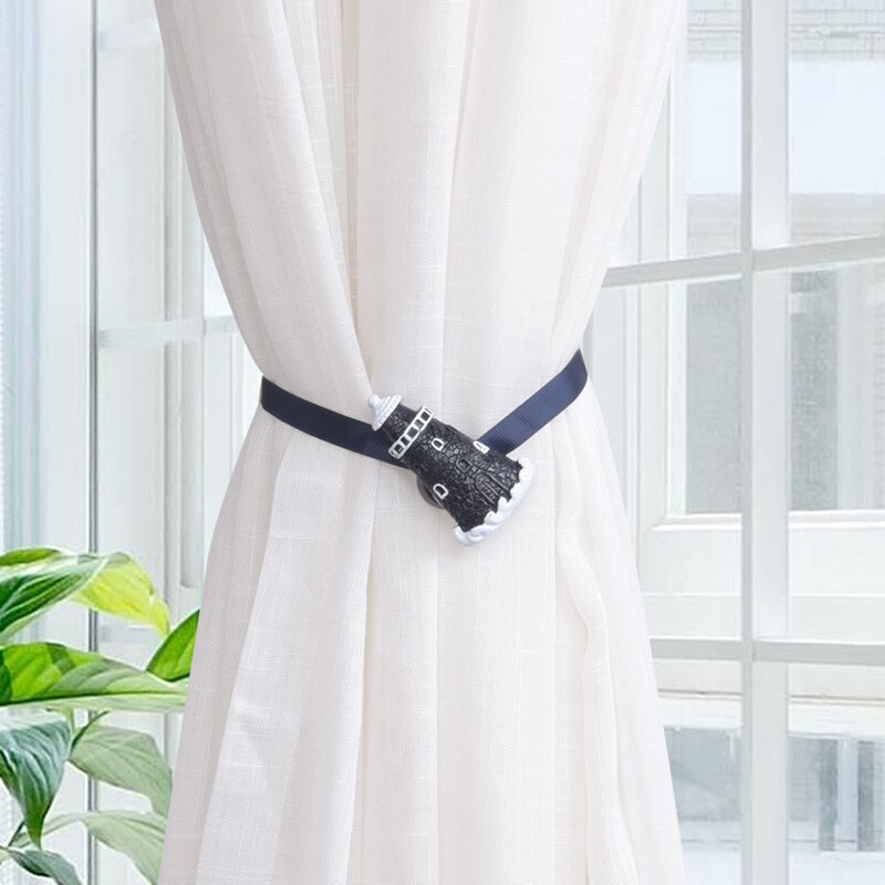 Gardiner anker ror tieback holder spænde clips magnetisk bruser rem tilbehør jjjry 771: H