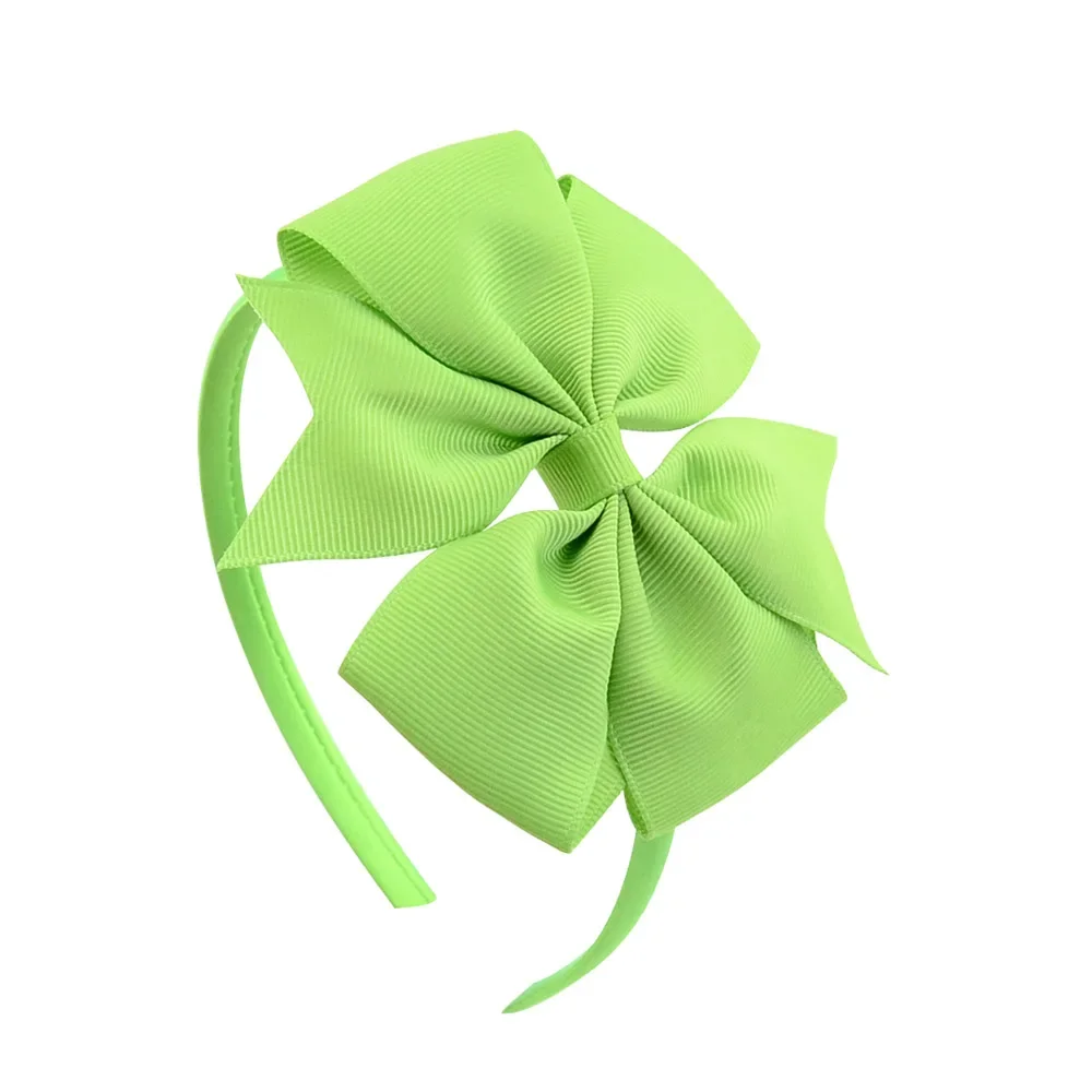 Diadema de flores grandes de 3,7 pulgadas, banda para el cabello para niñas, aro para el cabello hecho a mano sólido, cinta de grogrén, accesorios para el cabello,