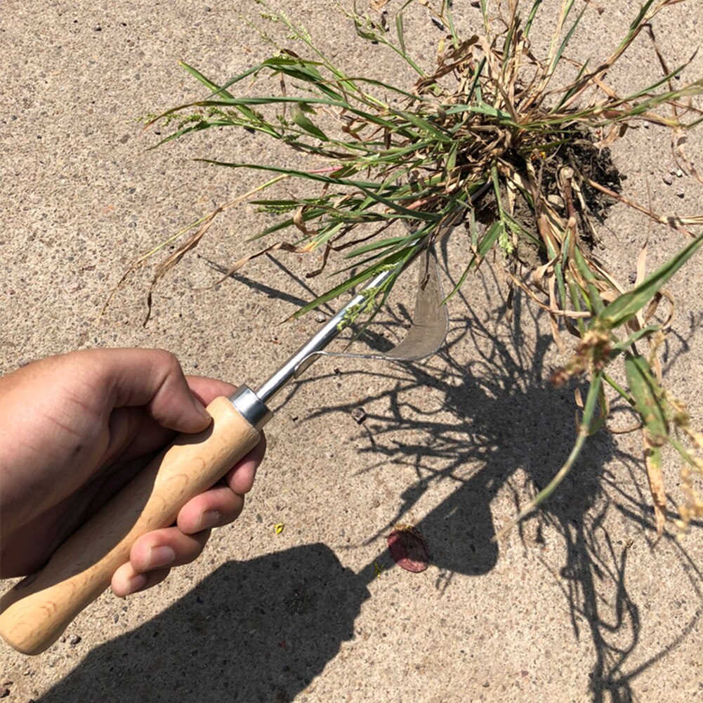 Portable Removal Stainless Steel Farmland Puller Outdoor Garden Trimming Planting Non Slip Ripping Digging Tool Manual Weeder