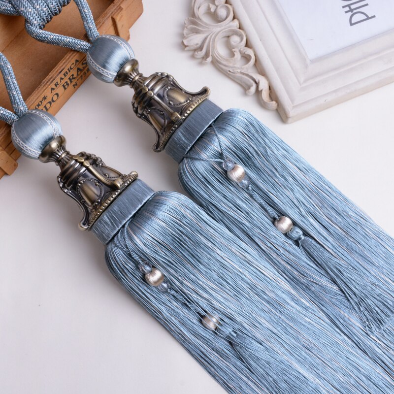 Europa 2 stuks gordijn kwasten franje borstel banden strikken hangende bindtouwen riem gesp haak houder gordijn accessoires strik