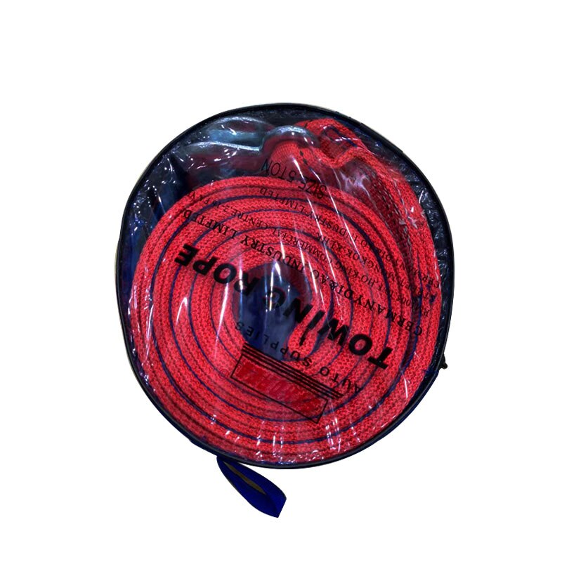 4M Heavy Duty 5 Ton Car Tow Cable Towing Pull Rope Strap Hooks Van Road Recovery