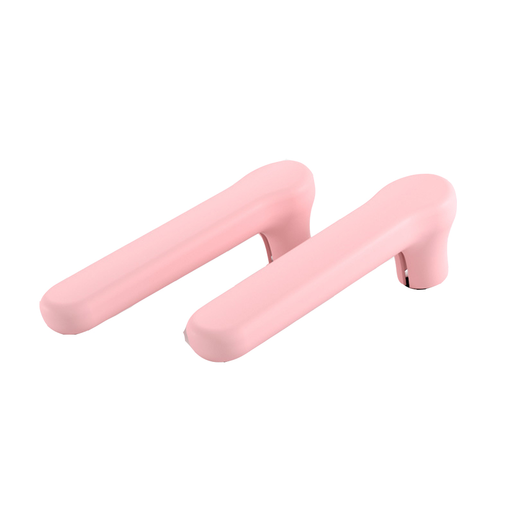 Couverture de poignée de porte Anti-collision, 2 pièces, manchon de poignée en Silicone statique, protecteur mural de sécurité pour bébé, protection pour chambre à coucher et salon: Pink