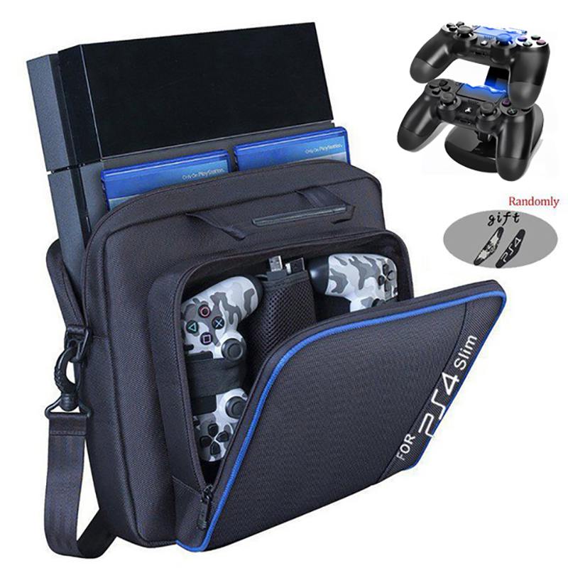 Stijl Voor PS4 Game Sytem Tas Canvas Draagtassen Case Beschermende Schouder Voor Playstation 4 PS4 Console Travel Opslag handtas: 5