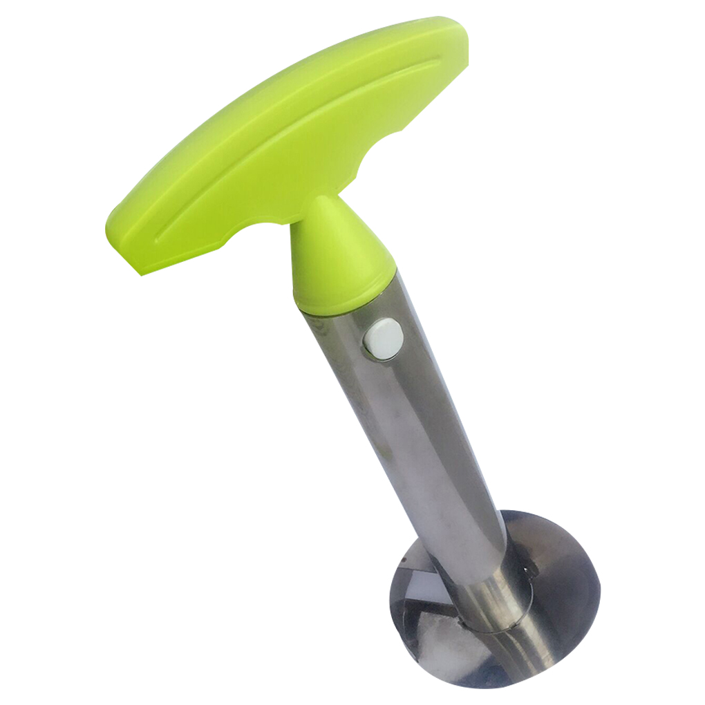 Roestvrij Staal Ananas Schiller Ananas Snijmachines Fruit Cutter Corer Huis Keuken Accessoires: green handle