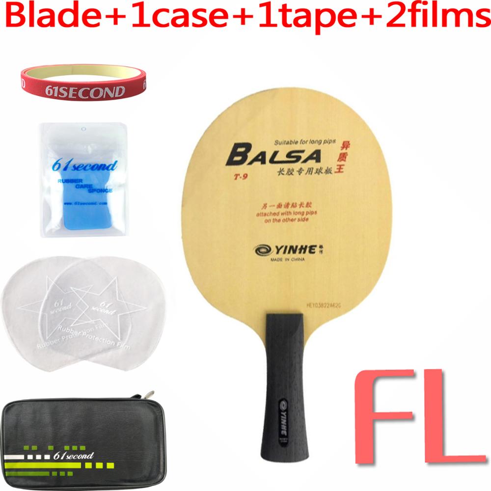 Yinhe via láctea galaxy T-9 t9 t 9 ténis de mesa pingpong lâmina: FL with F 1 case
