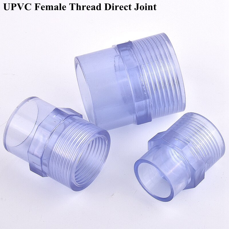 Connecteur Direct de tuyau UPVC, coude d'aquarium, bouchon d'extrémité de Joint d'eau de jardin, Tube d'irrigation, Valve de Joint en T, 20 ~ 110mm, 1 pièce