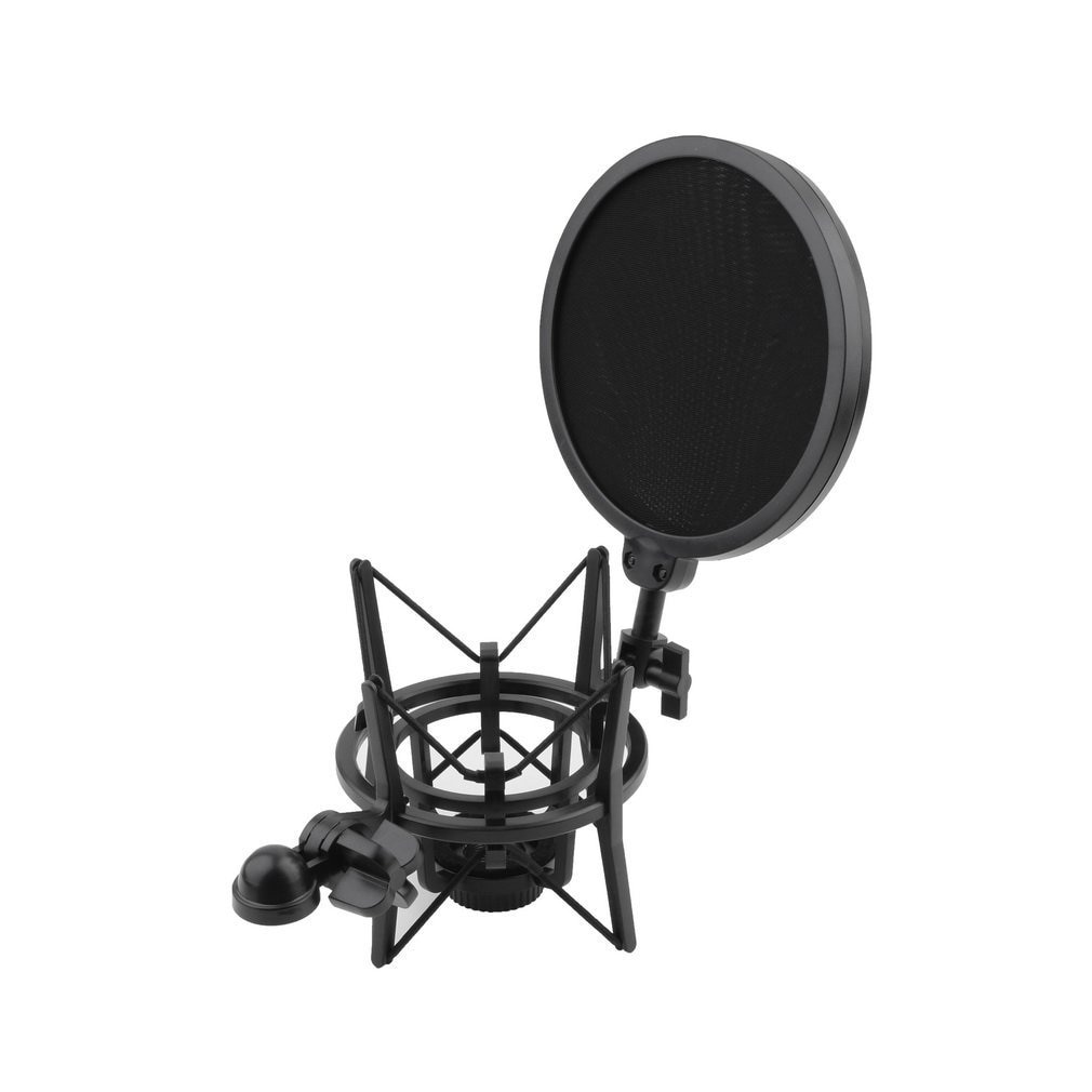 Shock Mount 180 Graden Aanpassing Microfoon Shock Mount Stand Houder Met Geïntegreerde Pop Filter Kit