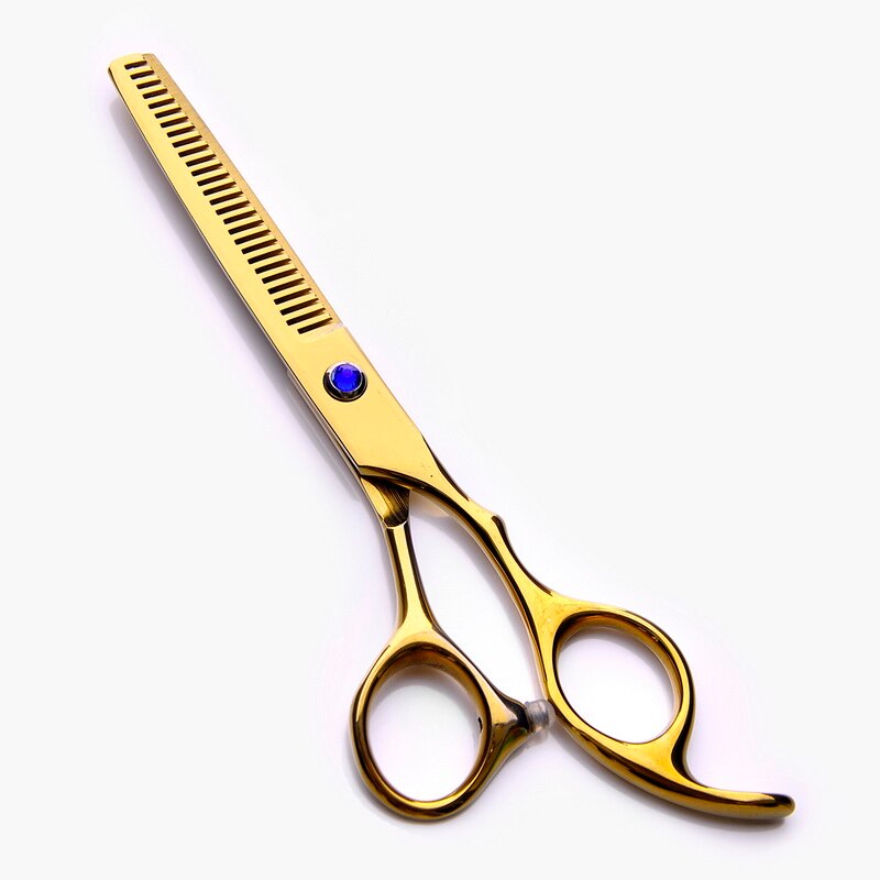 1pc hårklipper sakse hår sakse frisør sakse sæt hår lige tyndere sakse frisør salon værktøj: Blå