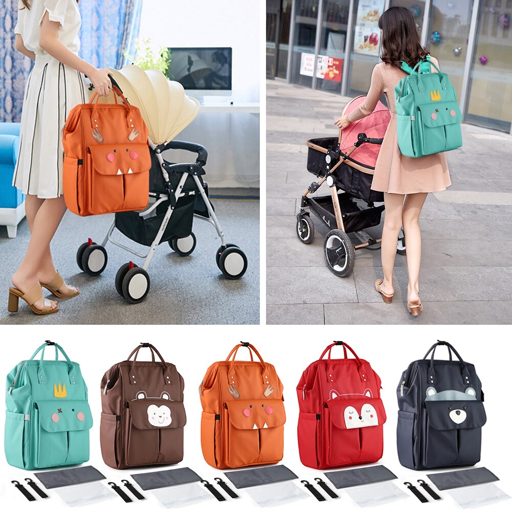 Cartoon Mummie Rugzak Moederschap Luiertas Grote Verpleging Bag Wandelwagen Baby Rugzak Baby Care Nappy Rugzak Tas