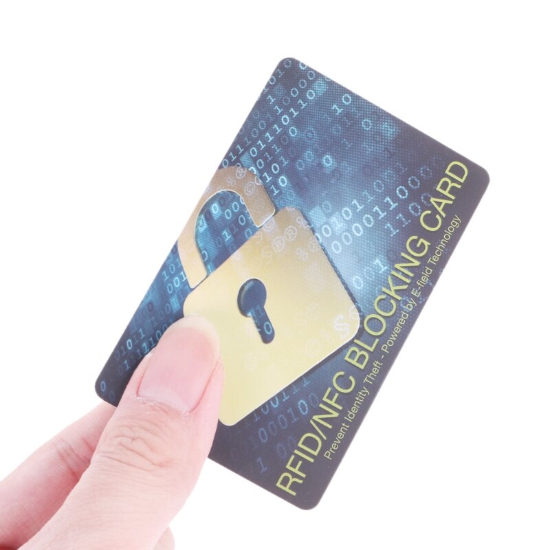 Credit Card Protector RFID Blocking NFC Signals Shield Secure For Passport Purse