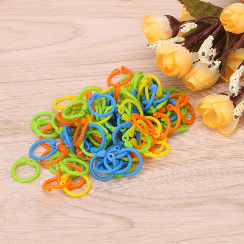 100Pcs Kleurrijke Breien Stitch Markers Haak Locking Tool Craft Ring Marker
