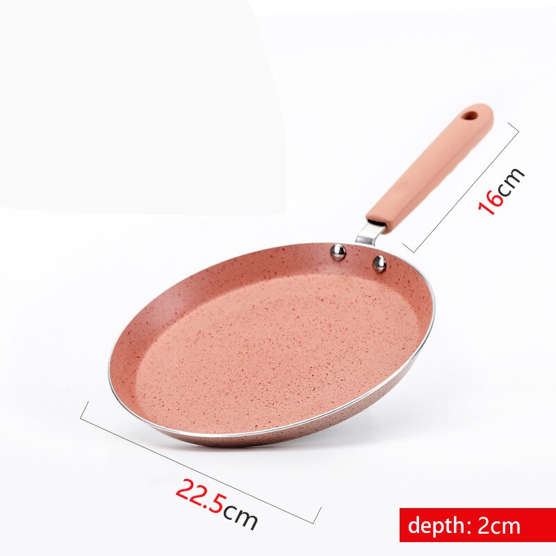 Non Stick Koekenpan Layer Cake Maken Pan Met Handvat Crêpe Pan Gebakken Biefstuk Voor Inductie Kookplaat Gas kachel Opening Fire