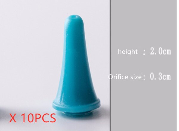 1/10 Pcs Rubber Cone Shape Knit Knitting Needles Cap Tips Point Protectors for Knitting Craft Sewing Accessories: 10PCS Random Color S