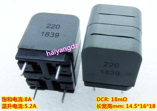 Mendocino Motor Contactor 10uh 15 22uh Digital Class D Amplifier Dedicated Inductor Replacement Sagami 7g17b, Is2092: 1414-22UH 8A