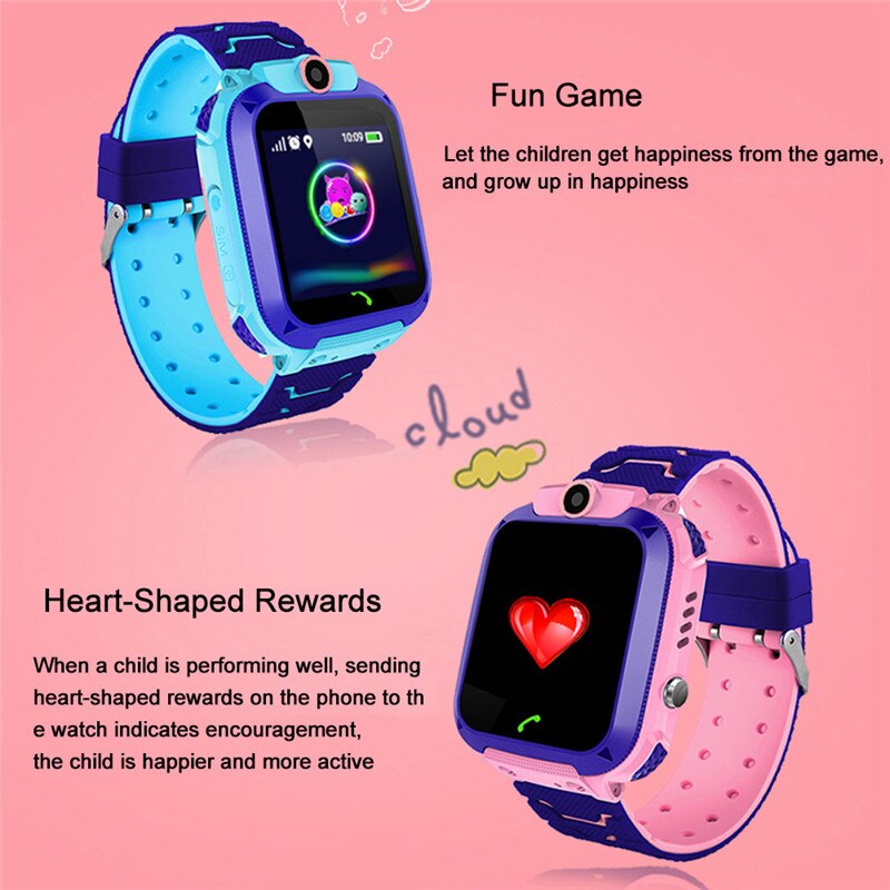 Smart Watch Kids Sport GPS Smart Clock Android Children SOS Call Smart Watch Camera HD Contact Watch