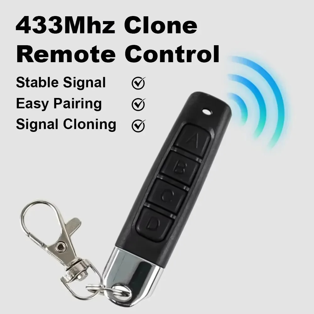 Universal 433MHz Electric Gate Remote Control Self-copying Garage command RF Wireless Duplicator Clone Code Learning code 433.92