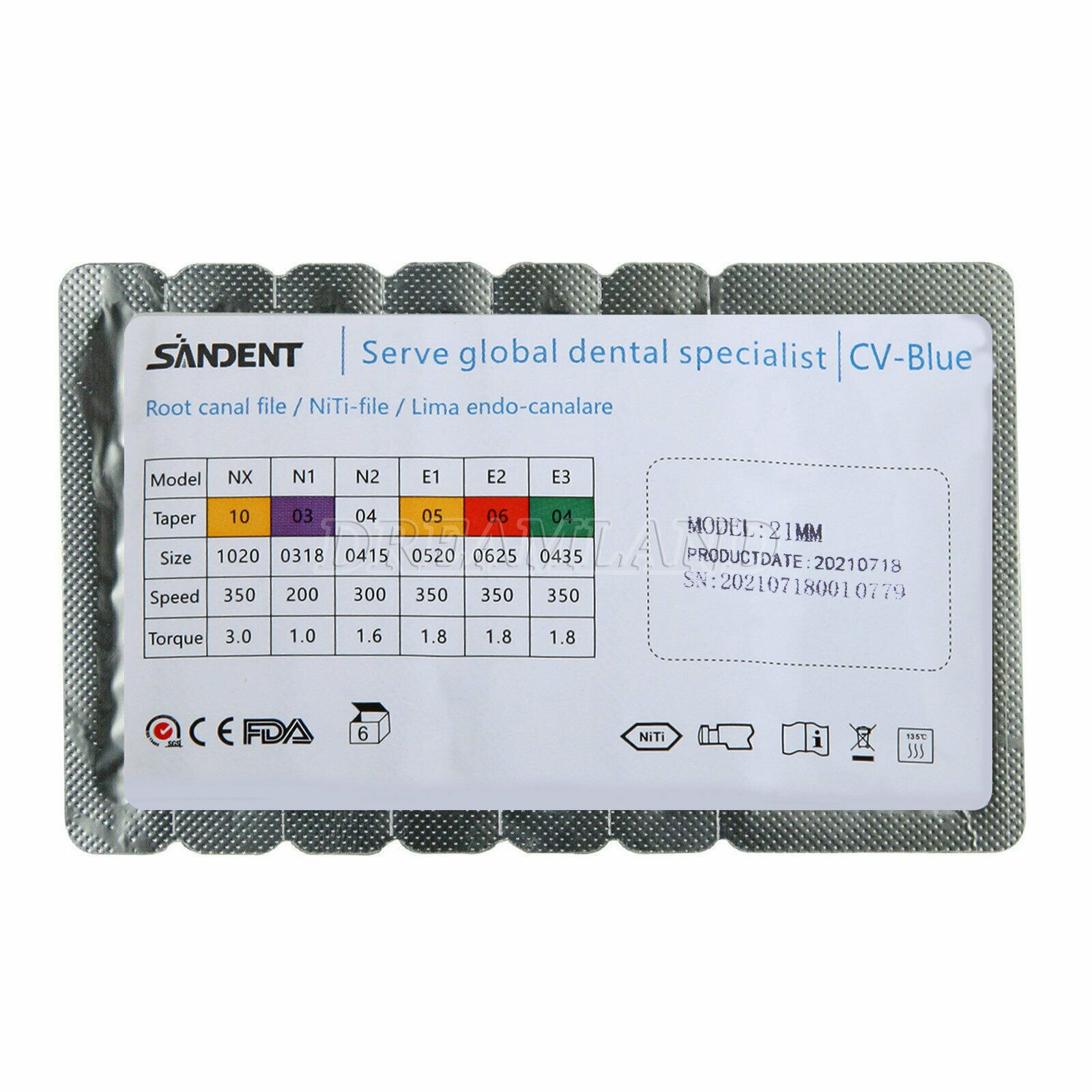Lime Per Canali Radicolari Con Motore Endodontico Dentale Di Qualit&agrave;
