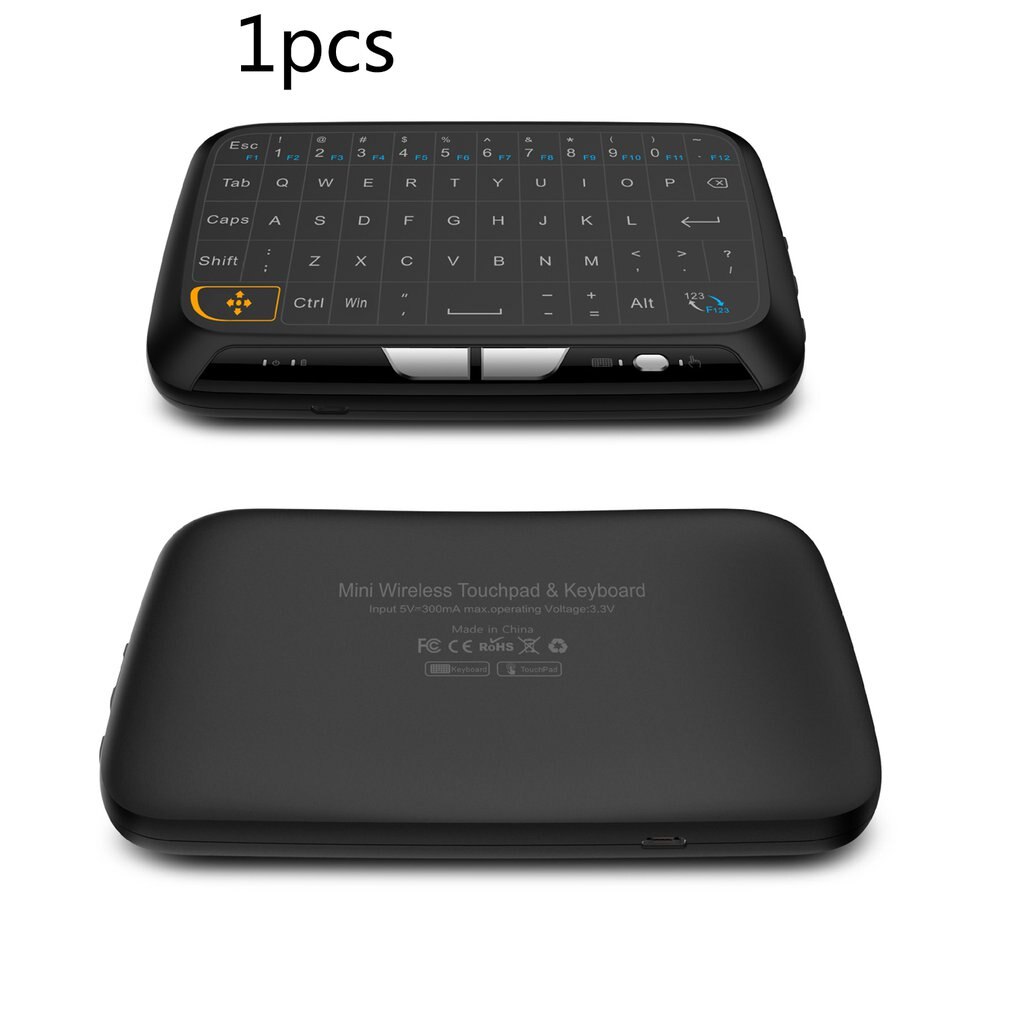 H18 Usb Mini Wireless Touchpad Keyboard 2.4GHz Full Panel Touchpad Gaming Mouse For Android TV Box PC Laptop Smart TV: normal version