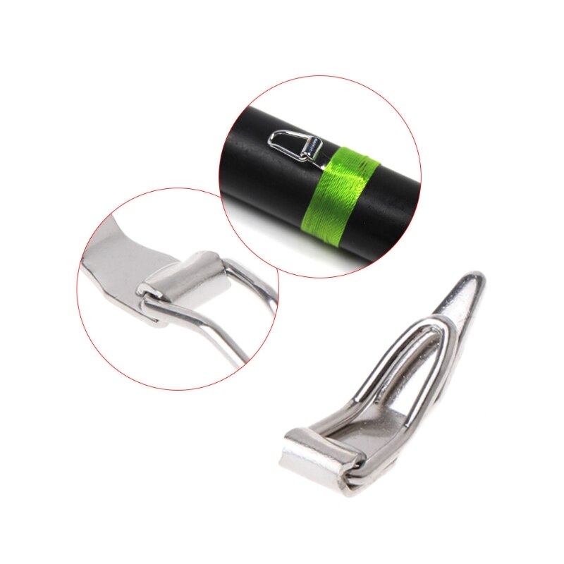 1pc Stainless Steel Fishing Hook Holder Foldable Hook Rack Hook Baits Hanger Fishing Rod Parts Fishing Accessory