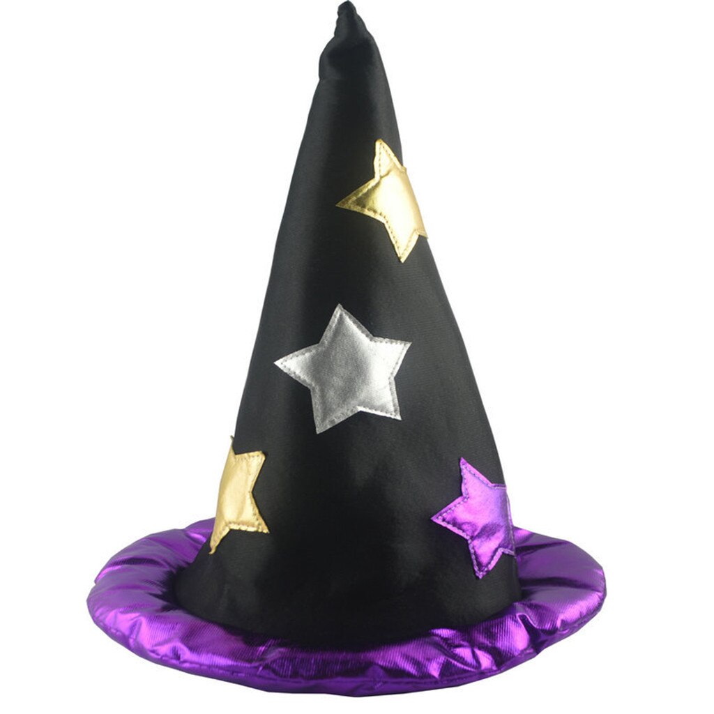 Halloween Witch Hat Witches Hat for Women Halloween Masquerade Party Cosplay Decoration Fancy Dress Decor Top Hat: Purple