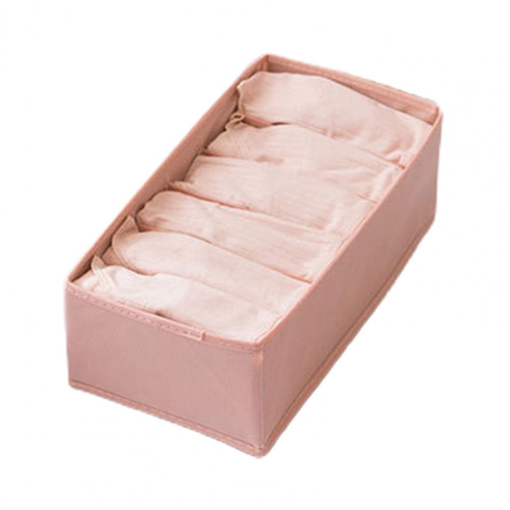 6/7/24 Grids Underwear Storage Drawer Organizer Non Woven Fabric Drawer Divider Box for Bra Socks Clothes Organizer Storage Box: Pink 6Cells