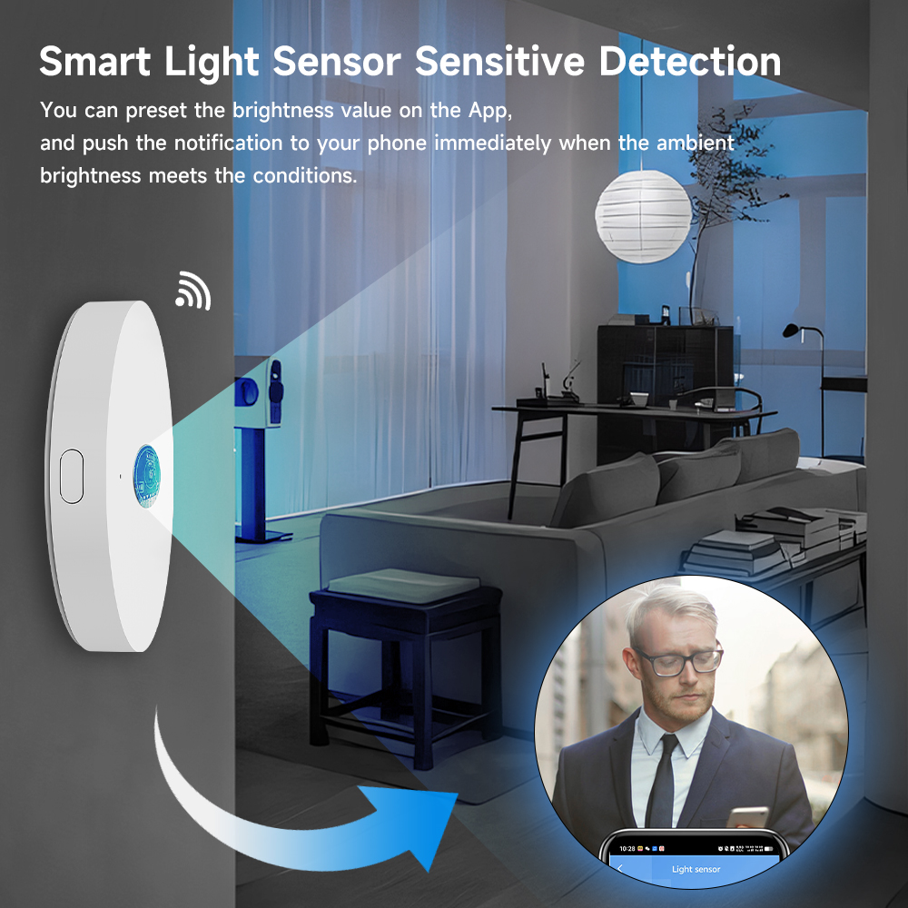 Tuya ZigBee capteur de lumière WiFi capteur de Luminance éclairage détecteur de luminosité maison intelligente App contrôle Tuya détecteur de lumière