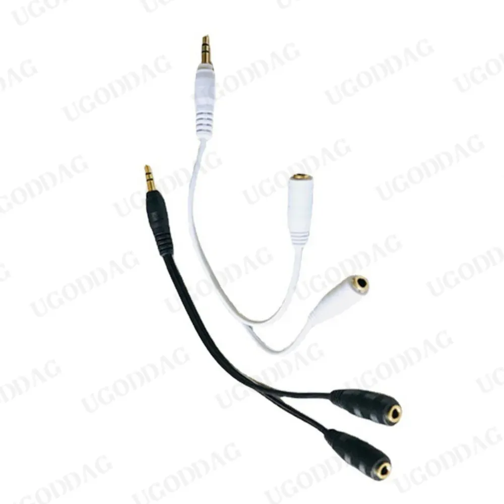 1 Stuks Hoofdtelefoon Splitter 3.5Mm Verlengkabel Audio Stereo Y Splitter (Hifi-Geluid) 3.5Mm Mannelijk Naar 2 Poorten 3.5Mm Vrouwelijke Splitter
