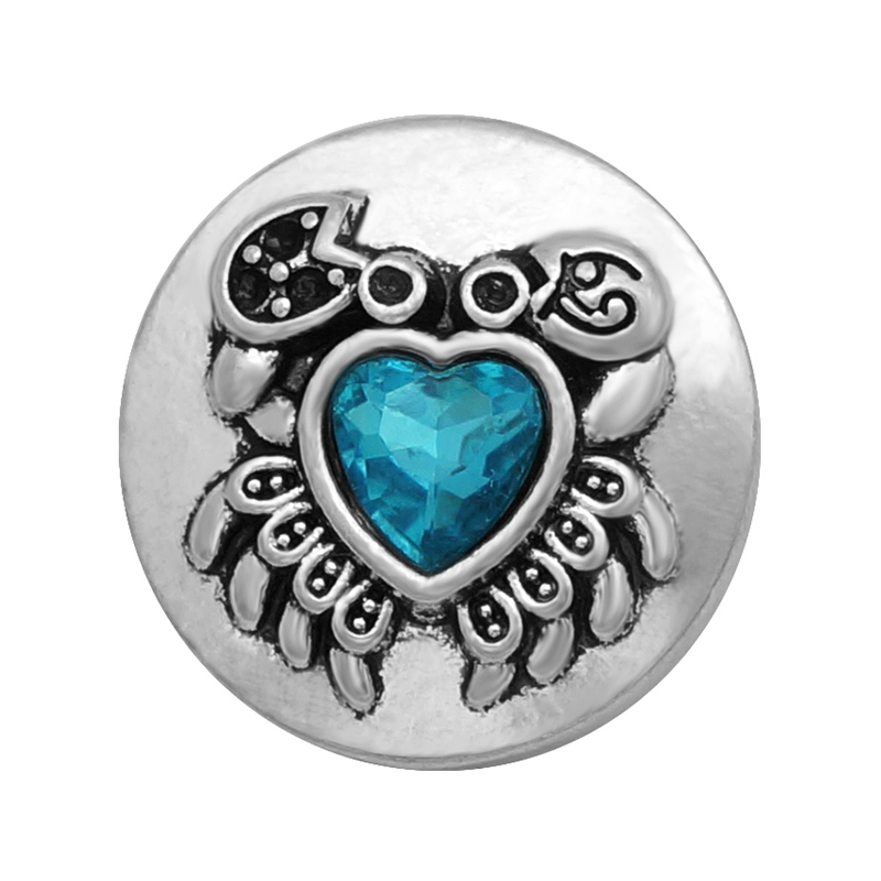 Blauw Stijl Fish Zeester Mermaid Conch Dolfijn 18Mm Snap Knoppen Fit Diy 18Mm Snap Armband Snap Sieraden Kerst: Kobalt Violet