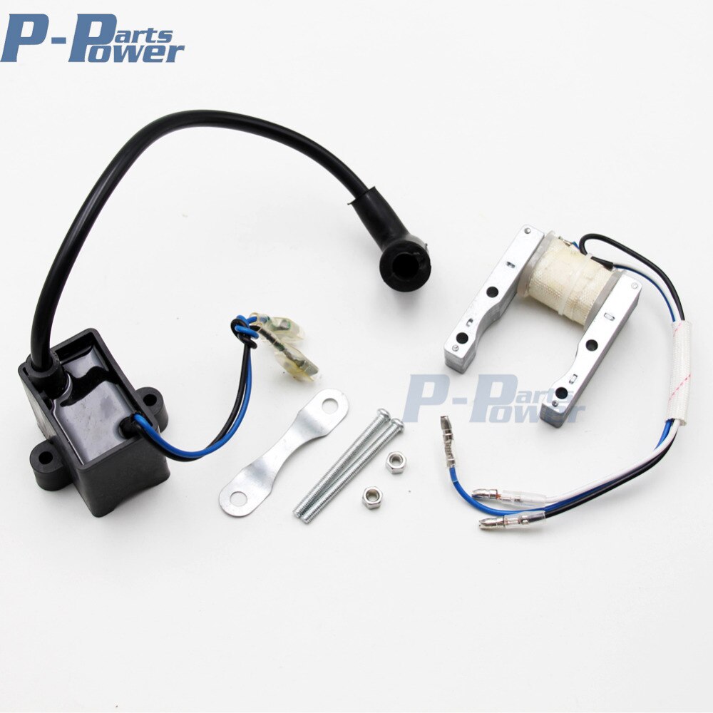 2 Stroke CDI Ignition Coil &amp; Magneto 49cc 50cc 60cc 66cc 80cc Engine Motorized Bicycle Push Bike