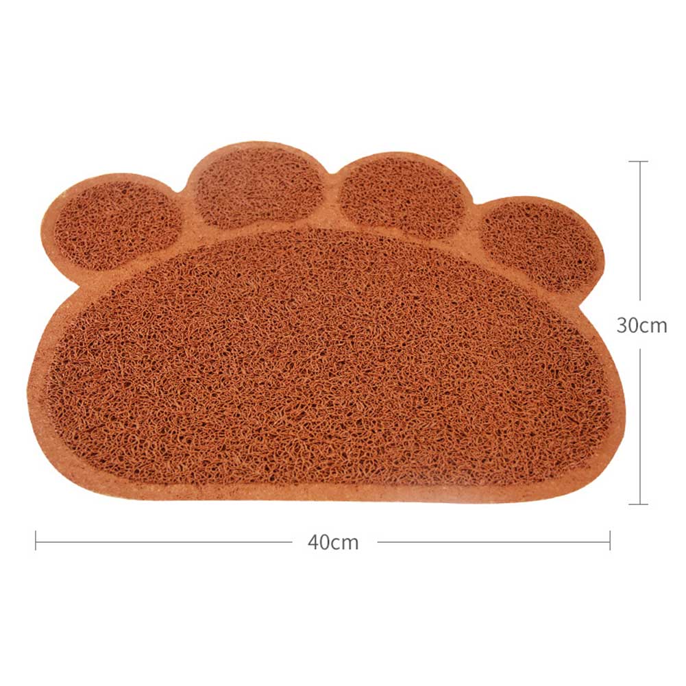 Kattesands fangstmåtter puder 30*40cm pvc elastiske fibermåtter til kattebakke nds: Kaffe