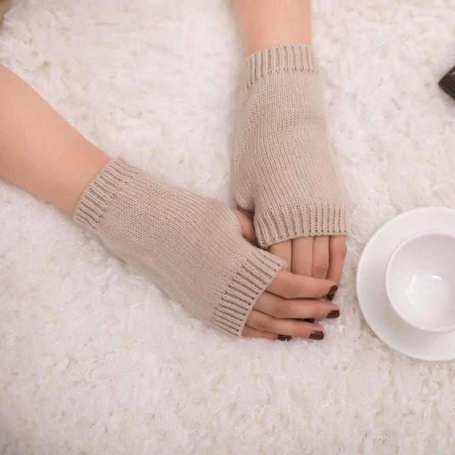 Muqgew Mooie Vrouwen Meisje Prachtige Gebreide Haak Arm Vingerloze Warm Thermische Winter Handschoenen Zachte Warme Handschoen Wanten