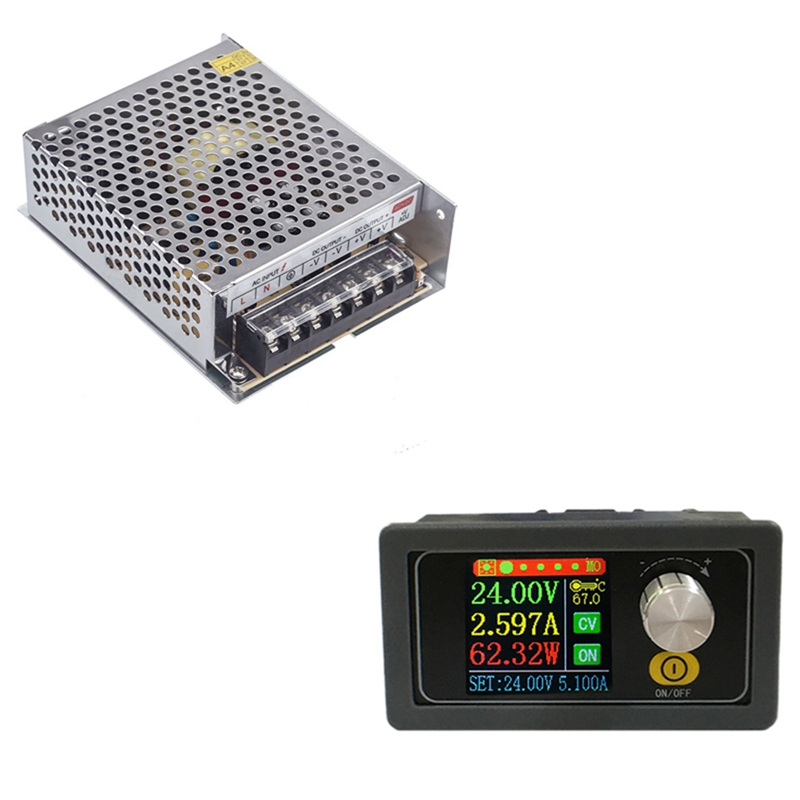 Convertisseur Boost Numérique LCD - Entrée 6-36V, Sortie 0.6-36V, 5A 80W, Avec Contrôle Programmable - 9