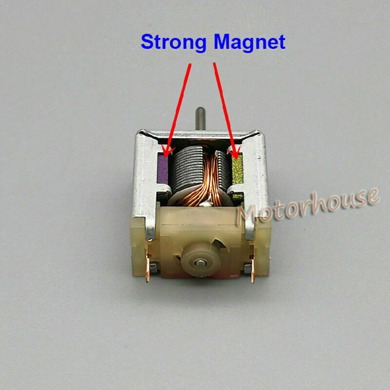 DC-Mini Motor de CC de 1,2 V-2,4 V, 1,5 V, 40000RPM, 020SA, Ultra alta velocidad, Micro18mm, cuadrado, Delgado, RC, modelo de juguete, coche con ranura HO