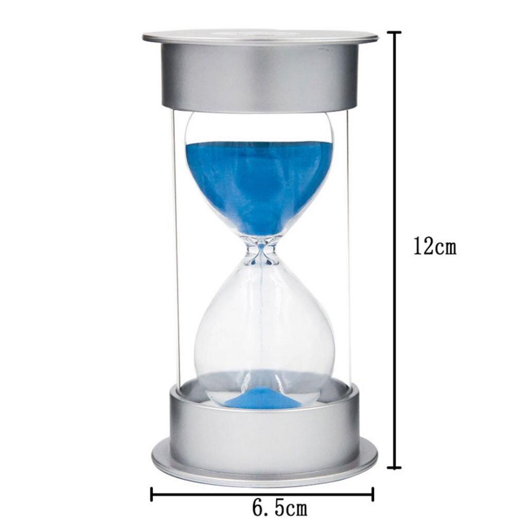 Blue Hourglass Sand Timer Clock for Home Office Kitchen Games 10Sec./4 Mins